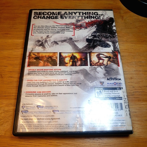 Prototype (PC, 2009) Action, Adventure RPG Game By Activision - Picture 4 of 4